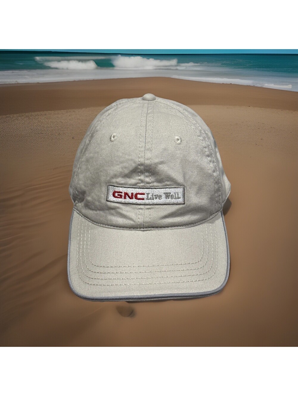GNC Live Well General Nutrition Center Whey Protein Vitamins Baseball Cap